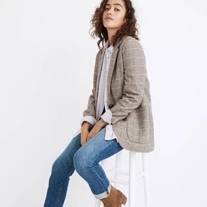 Madewell xxs Larsen blazer plaid